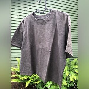 Boxy crop top cotton gap